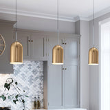 Gold Bell Pendant Light For Dining Tables - Post Modern Minimalist Design