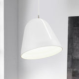 Aluminum White Dome Hanging Lamp With Modernist Design & Single Head Ceiling Lighting Fixture