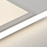 Modern Acrylic Led Box Ceiling Lamp In Warm/White Light - Remote Control Dimmable 16.5/19.5/23.5 W
