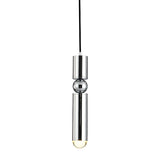 Modern Tube Hanging Light - Metal Black/White/Brass Led Suspension Pendant For Dining Room Warm