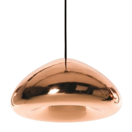 7/12W Modern Glass Pendant Light - Recessed Shape 1 Sliver/Gold/Rose Gold