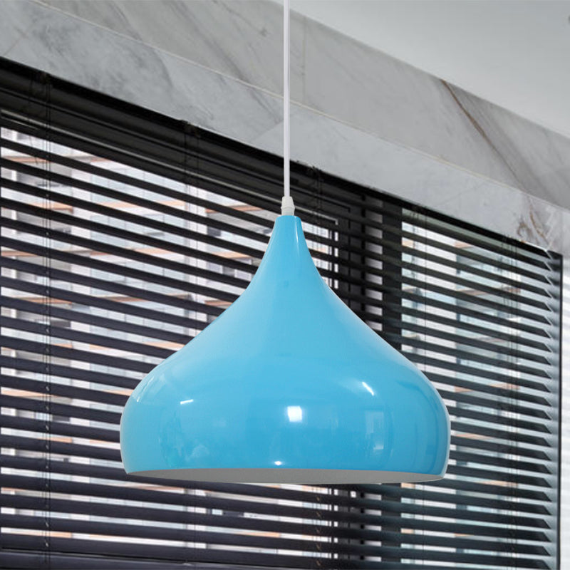 12.5/16.5 Wide Dome Pendant Lighting Modern Iron Hanging Light - 1 Black/White/Red

Note: Although