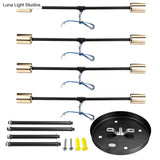6/8 Head Led Industrial Iron Ceiling Light Living Room Lighting Nordic E27 Lamp