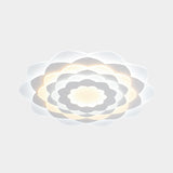 Contemporary Flower-Shaped Led Flushmount Ceiling Light For Bedroom - 16/19.5 Wide