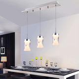 Modern Acrylic Led Hanging Light With Chrome Cluster Pendant - 3 Bulbs Warm/White