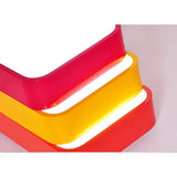 Candy Colored Led Ceiling Lamp For Baby And Kids Bedroom - Acrylic Linear Mount