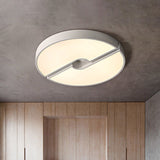 Modern Led Acrylic Flushmount Ceiling Light - White 16-23.5 Inch Width Options / 16 Warm