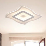 Acrylic Carpet Flush Ceiling Light - Modern Led Mount Lamp | 16.5/20.5/23.5 Wide Warm/White