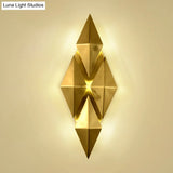 7 & 11 Rhombus Metal Sconce Light - Colonial Style Wall Mounted Fixture