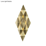 7 & 11 Rhombus Metal Sconce Light - Colonial Style Wall Mounted Fixture