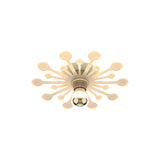 Nordic White Dandelion Led Semi Flush Ceiling Light With Acrylic Shade