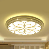 Modern Acrylic Led Flushmount Flower Ceiling Light For Dining Room And Bedroom