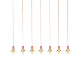 Gold Finish 3/5/7-Bulb Industrial Metallic Pendant Lamp - Multiple Hanging Lights For Ceiling