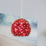 Modernist Silver/Purple/Gold Domed Pendant Ceiling Lamp With Flower Aluminium Shade