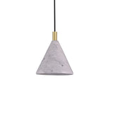 Modernist Cement Cone Pendant Light - White Led Ceiling Suspension Lamp For Bedside