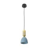 Domed Terrazzo Pendant: White/Black/Pink Light Fixture For Dining Rooms
