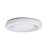 Led Bedroom Flushmount Ceiling Lamp Modern Black And White Circle Acrylic Shade Warm/White Light
