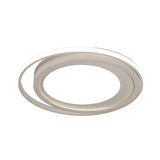 Modern Led Flush Mount Acrylic Round Lighting In White/Black For Bedroom White/Warm Light