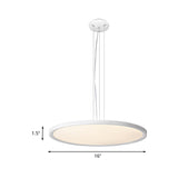 Contemporary Silver Led Pendant Light For Corridors