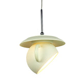 Modern Macaron Coffee Cup Led Ceiling Lamp With Cement Shade - White/Blue/Yellow Finish