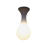 Minimalist Milk White Glass Golf Ceiling Flushmount For Corridor Lighting