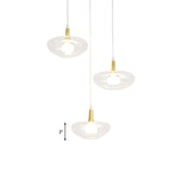Vintage Oval Clear Glass Chandelier - Elegant Dining Room Pendant Lamp With 3 Bulbs And Stylish