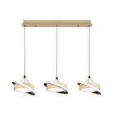 Contemporary Metal Drum Pendant Light With 3 Bulbs - Rotatable Ring Warm/White Suspension Lamp