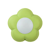 Baby Room Cartoon Eye-Caring Led Sconce Light - Small Plastic Bedside Wall Green / E