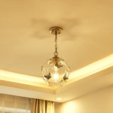 Modern Clear Glass Pendant Light With Butterfly Deco - Perfect For Bedroom Suspension