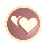 Romantic Pink Acrylic Led Ceiling Lamp With Embossed Loving Heart Design For Bedroom