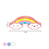 Colorful Hollow Iron Ceiling Lamp With Led Lights For Kids Room