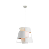Modern White/Black Hanging Light With Laser Cut Design - Metal Ceiling Pendant Lamp