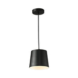 Modernist Led Black Hanging Ceiling Lamp With Acrylic Diffuser For Restaurants