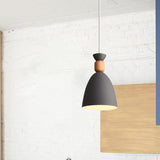 Grey/White/Green Macaron Style Dome Pendant Light With Adjustable Cord - Perfect For Over Table