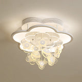 Blossom Modern Led Ceiling Light For Adult & Kid Bedrooms (Acrylic Flushmount) White / 18 Warm