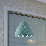 Nordic Metal Geometric Splicing Pendant Light - 1 Pink Yellow Green Hanging Fixture