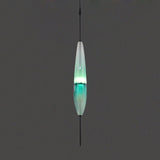 Modern Blue Teardrop Pendant Lamp With Glass Shade In White/Warm Light