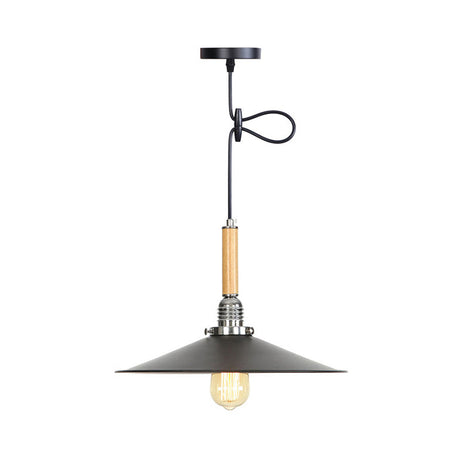 Adjustable Metallic Saucer Pendant Light - Industrial Ceiling Hanging For Kitchen