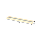 Modern Led Acrylic Flush Mount Light - 16’/23.5’/31.5’ Wide White Ceiling Fixture With Warm/White