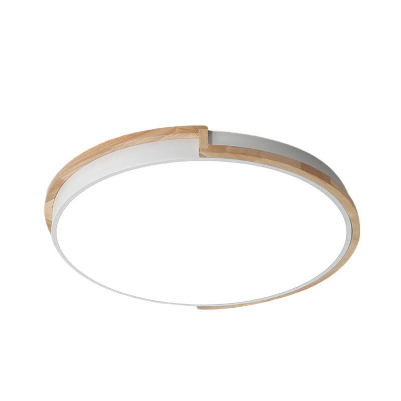 Eye-Caring Slim Drum Led Ceiling Light For Bedroom - Choice Of 3 Sizes In Black Grey Or White