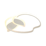 Kids Led Flush Mount Ceiling Lighting With Apple Aluminum Frame - Pink/White/Black Options White