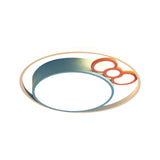 Kids Led Ceiling Light With Bow Design In Pink/Blue Finish Warm/White Available 18’/23’ Dia