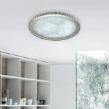 8.5/14/18 Wide Modern Crystal Led Ceiling Light Fixture - Flush Mount Clear/Amber Warm/White Clear /