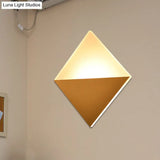 8 Contemporary Led Wall Lamp - Acrylic Shade Black/White Square Sconce Light