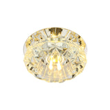 Modern Flower Flush Mount Led Crystal Ceiling Lamp For Corridor