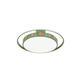 Round Flush Mounted Acrylic Led Ceiling Lamp In Pink/White/Gray Perfect For Bedroom Lighting