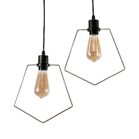 Antique Style Metal Black/Gold Suspended Light With Multiple Shade Options For Coffee Shops
