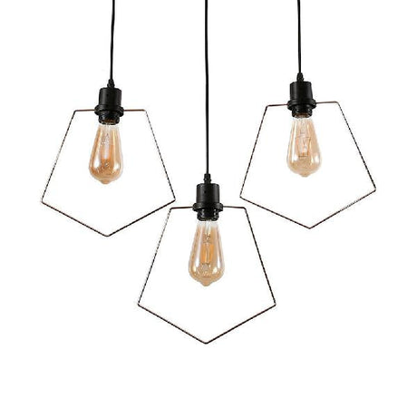 Antique Style Metal Black/Gold Suspended Light With Multiple Shade Options For Coffee Shops