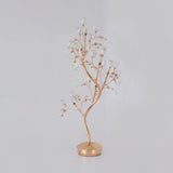 Beveled Crystal Table Light: Postmodern Led Nightstand Lamp In Gold