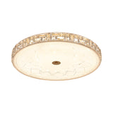 Gold Minimalist Led Ceiling Light With Glass Diffuser For Bedrooms